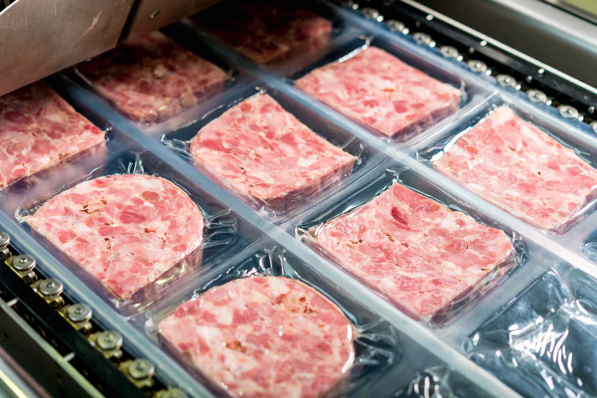 Fresh vacuum packed meat products